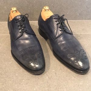 Gray/blue Kiton dress shoes
